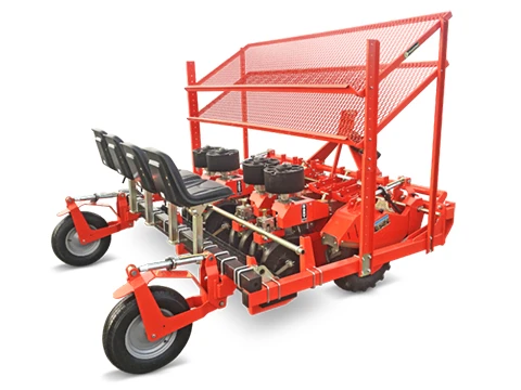 Червена разсадо-посадъчна машина, марка CHECCHI & MAGLI, модел BABY COMPACT