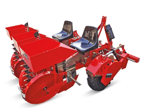 Червена разсадо-посадъчна машина, марка CHECCHI & MAGLI, модел FOXDRIVE PLUS