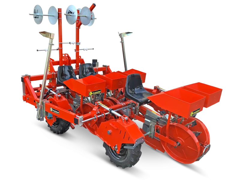 Червени разсадо-посадъчни машини, марка CHECCHI & MAGLI FOXDRIVE, модел  R14