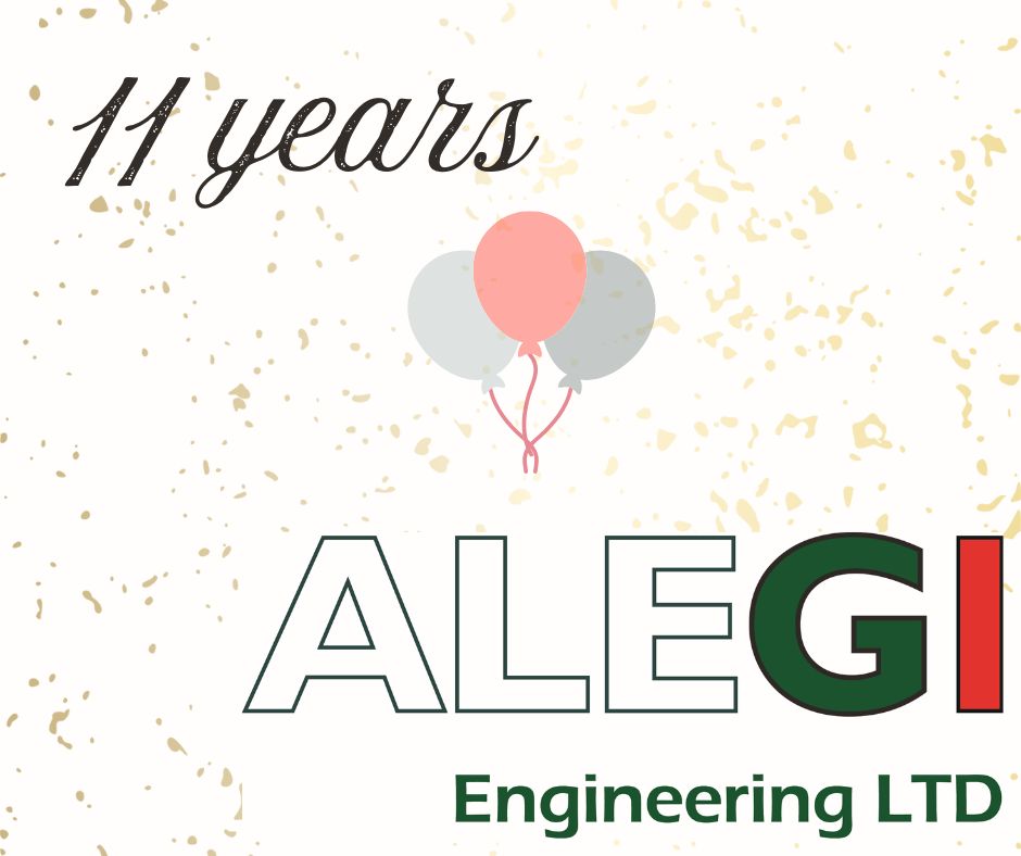 11 years - Alegi engineering Ltd.