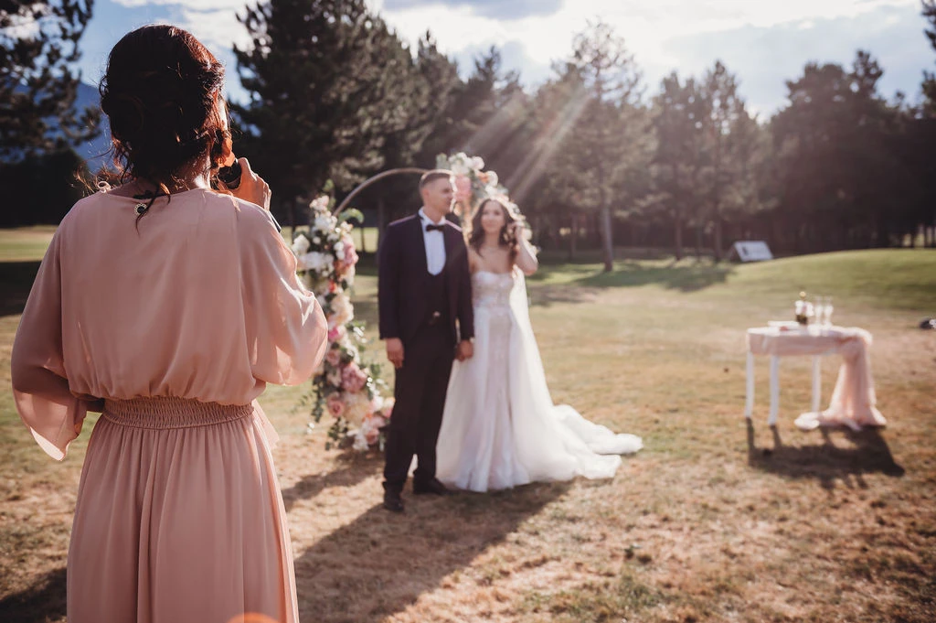 Outdoor wedding ceremony Alegria Wedding Agency