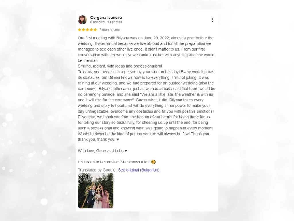 Alegria wedding agency reviews