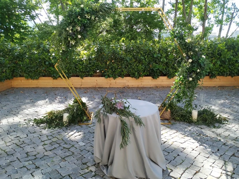 Декорация за сватба на открито Сватбена агенция Алегрия