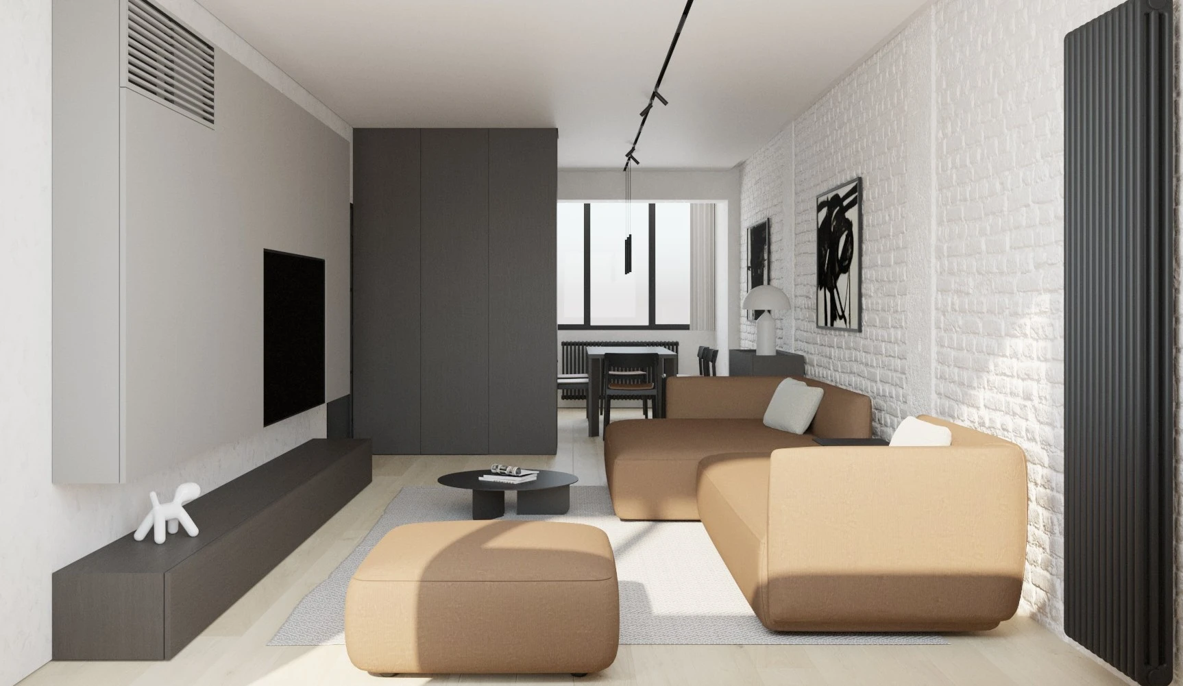 Интериорен дизайн на четиристаен апартамент