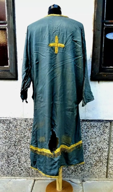 19C.Antique Christian orthodox church priest vestment -Stichar S4