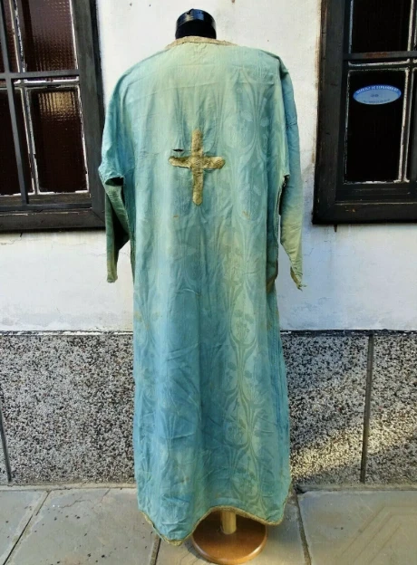 19C.Antique Christian orthodox church priest vestment -Stichar S3