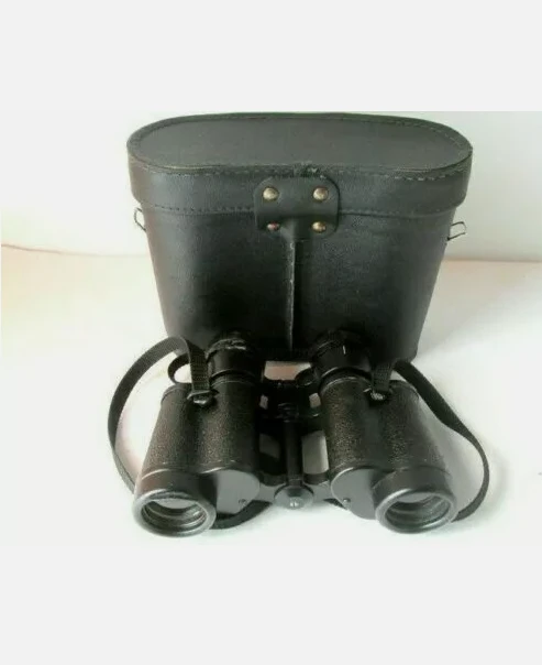Vintage military USSR Russian Binoculars BPC 8X30 Original Leather Case