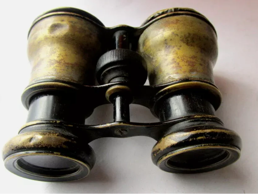 RARE Antique Bronze Binoculars for opera and theater