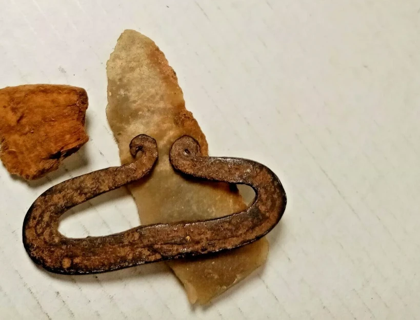 A unique lot for lighting a fire-Vintage HM shape rusted iron CHAKMAK/IGNITOR