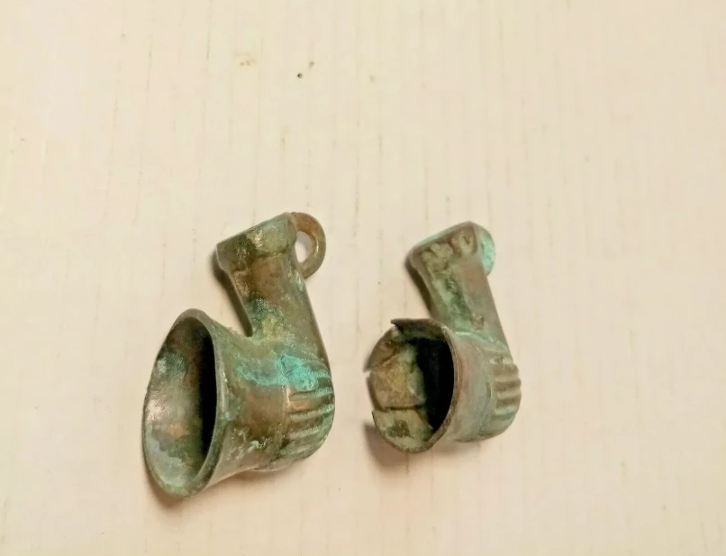 Two Bronze Smoking Pipes – Ottoman Empire, 18th–19th Century (BL1)