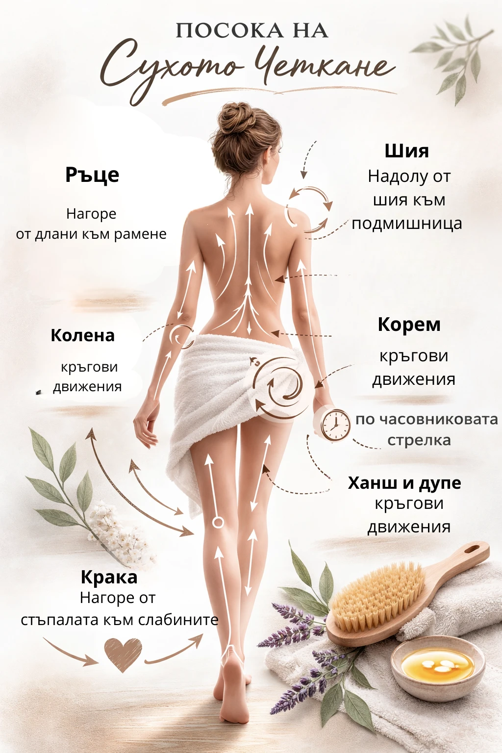 Сухото четкане – ритуал за лимфен дренаж и сияйна кожа