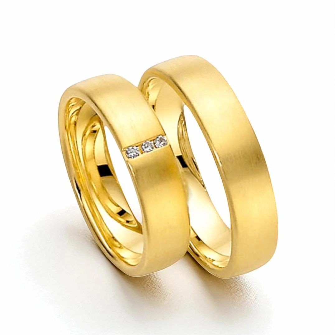 Тънки брачни халки с матова текстура – Bimora, София