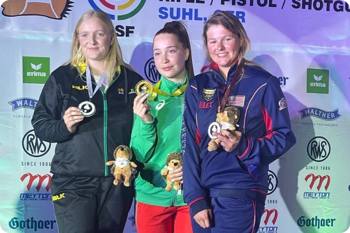 Gold medal at the ISSF Junior World Cup in Suhl for Selin Ali