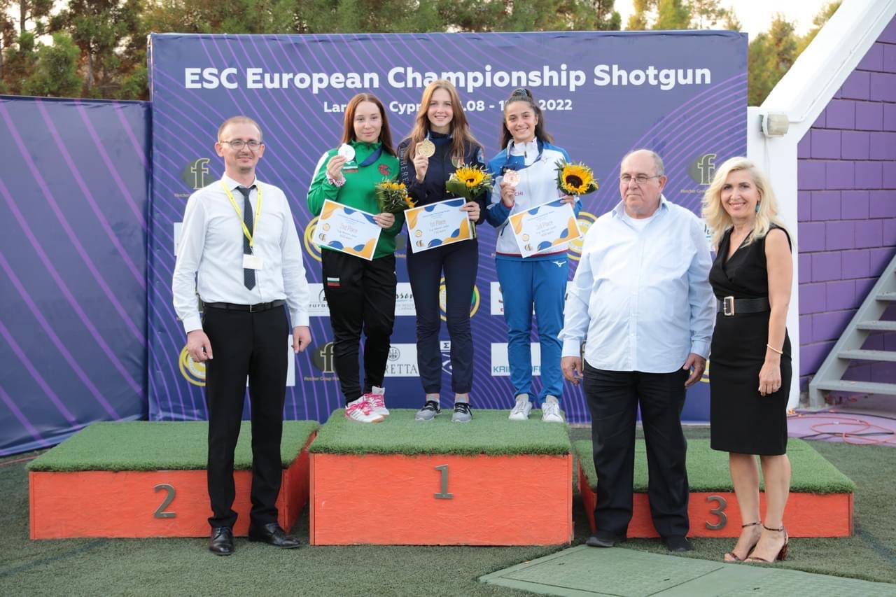 Bulgaria with Vice-European Champion in trap women junior for 2022