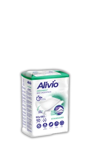 Еднократни чаршафи ALIVIO - размер 90x180 - 10 броя в пакет