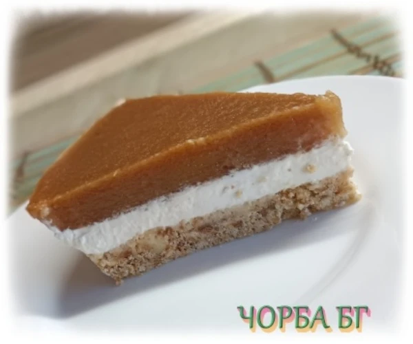 Чийзкейк без захар с ябълки и банан