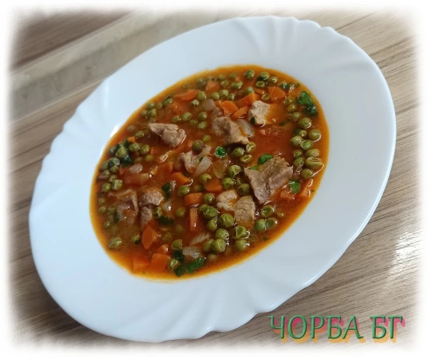 Свинско с грах 