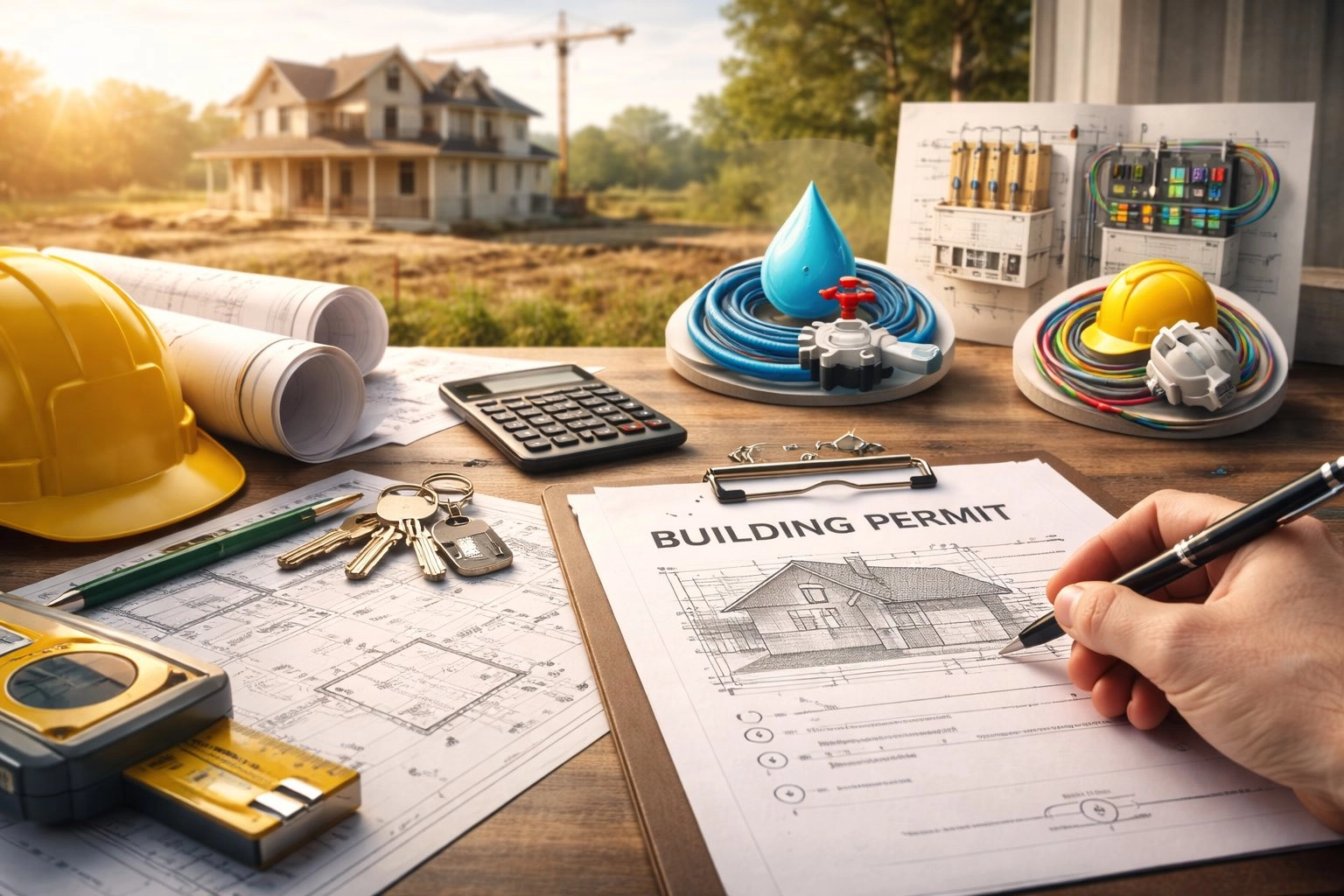 Разрешение за строеж и свързване към ток и вода – финалните стъпки към дома