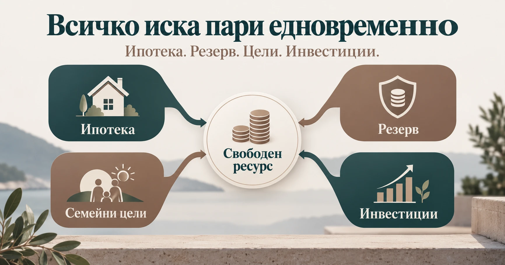 Как да инвестираме, когато едновременно имаме ипотека, семейни цели и резерв