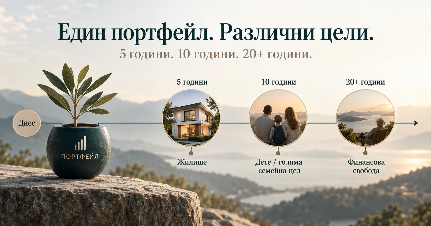 Как да свържем инвестиционния портфейл с целите след 5, 10 и 20 години