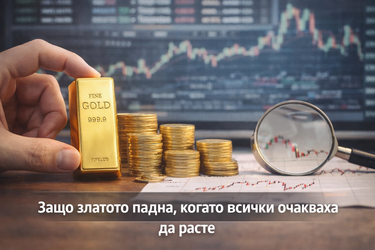 Защо златото падна, когато всички очакваха да расте