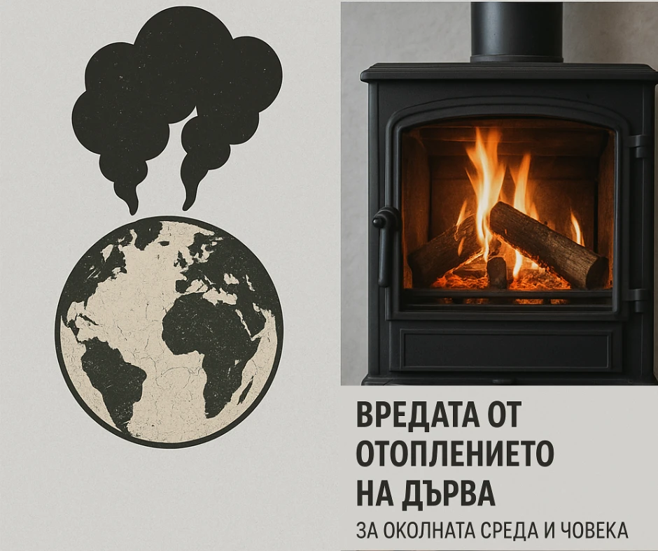Вредата от отоплението на дърва за околната среда и човека