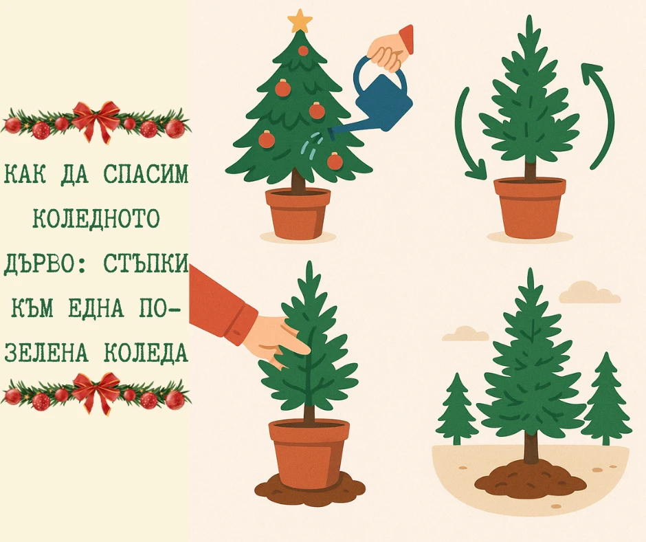 Как да спасим коледното дърво: Стъпки към една по-зелена Коледа