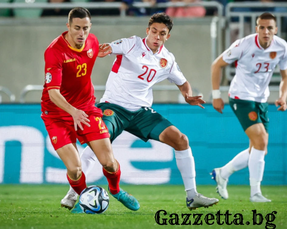България загуби с 0:1 от Черна гора 