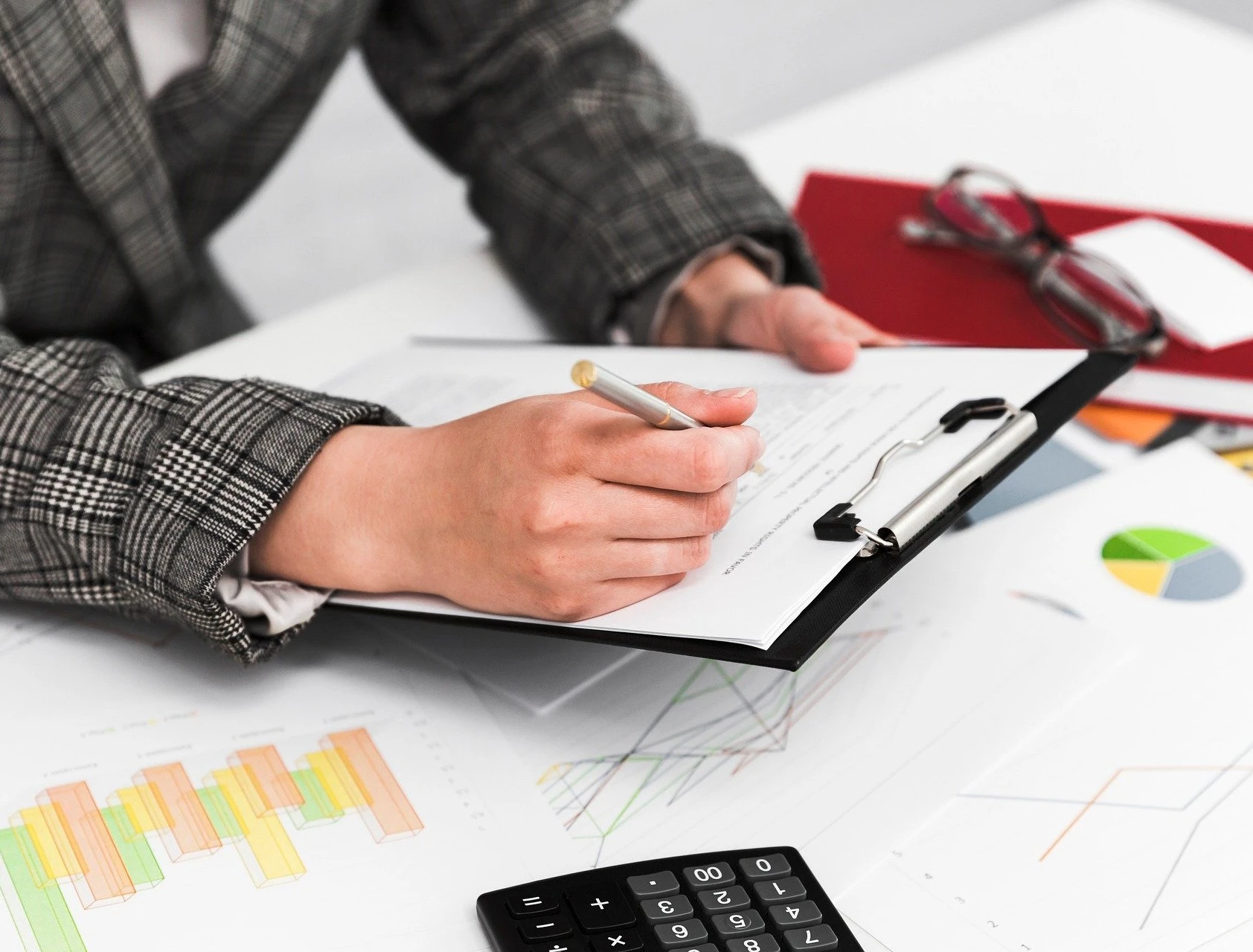 Signing work permit documents for international employees