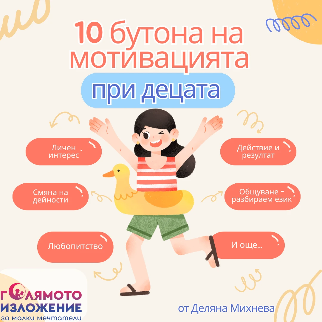 10 БУТОНА на мотивацията при децата
