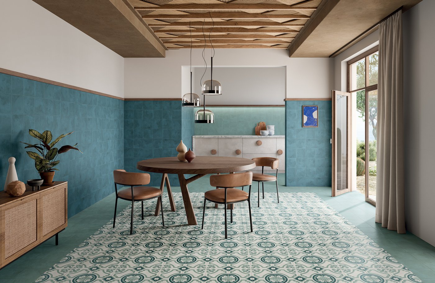 ILLUMINARTE INTERNI | MARCA CORONA - Encaustic tiles: colour and Mediterranean sunshine for your rooms
