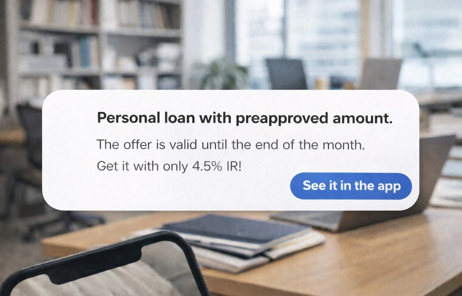 Standard banking communication for saving accounts. One long paragraph.