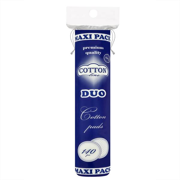 Тампони за почистване на грим - COTTON Line DUO 140бр MAXI PACK Тампони за почистване на грим - COTTON Line DUO 140бр MAXI PACK