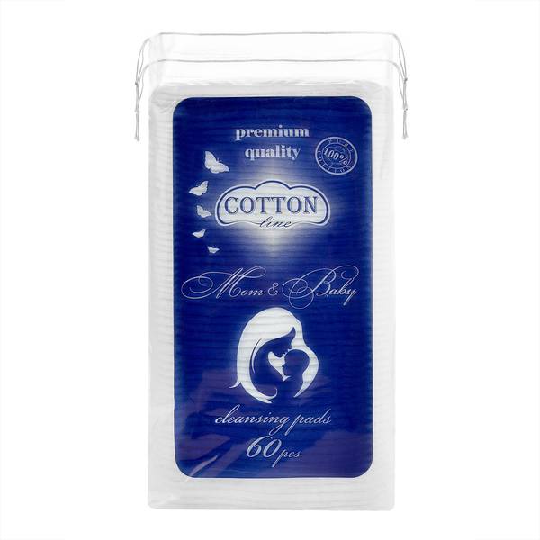Тампони за почистване МАМА и БЕБЕ - COTTON Line MOM & BABY 60 бр Тампони за почистване МАМА и БЕБЕ - COTTON Line MOM & BABY 60 бр