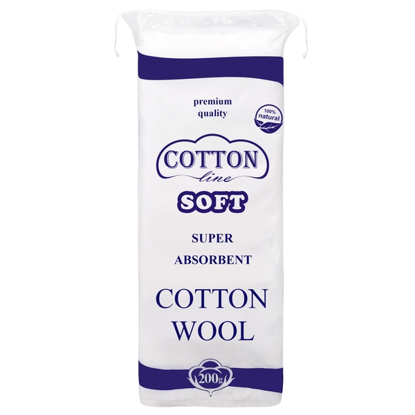 Висококачестaвен хигроскопичен памук - COTTON Line SOFT 200гр Висококачестaвен хигроскопичен памук - COTTON Line SOFT 200гр