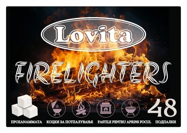 Подпалки ( сух спирт за разпалване ) - LOVITA 48бр --- Firelighters (solid fuel for firelighting) - LOVITA 48 pcs