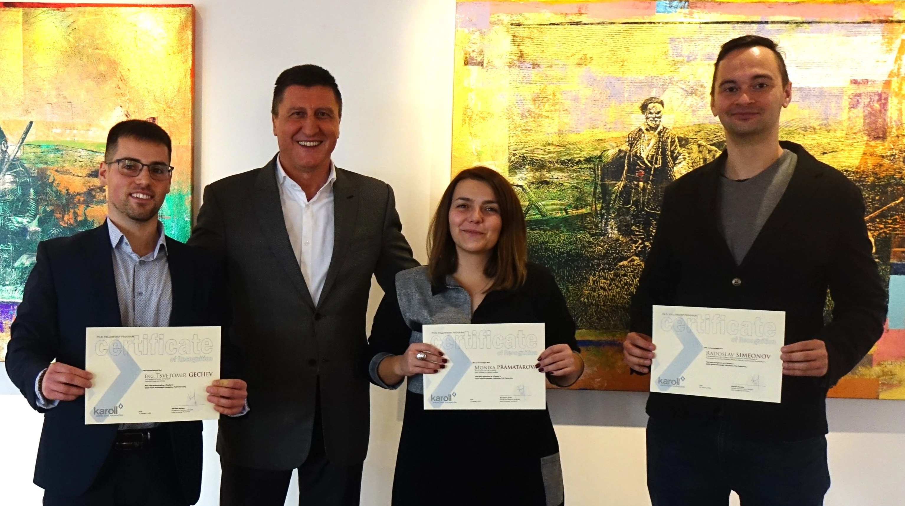 Три отличия на конкурса за докторантска стипендия