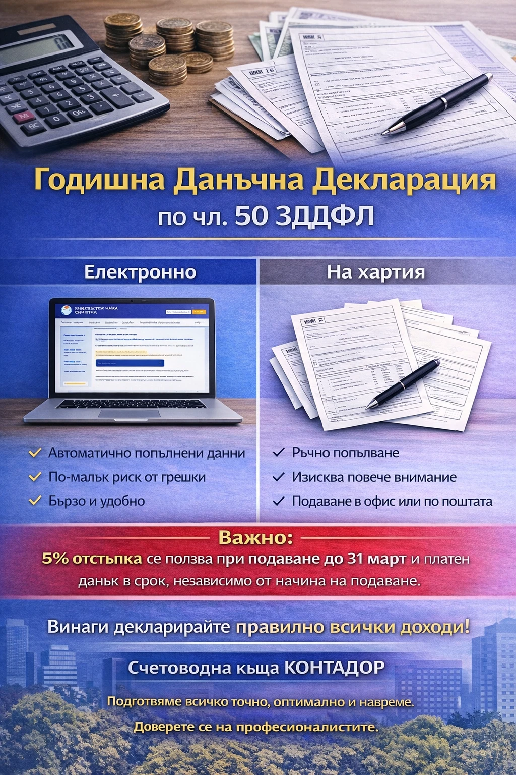 ГОДИШНА ДАНЪЧНА ДЕКЛАРАЦИЯ ЧЛ.50