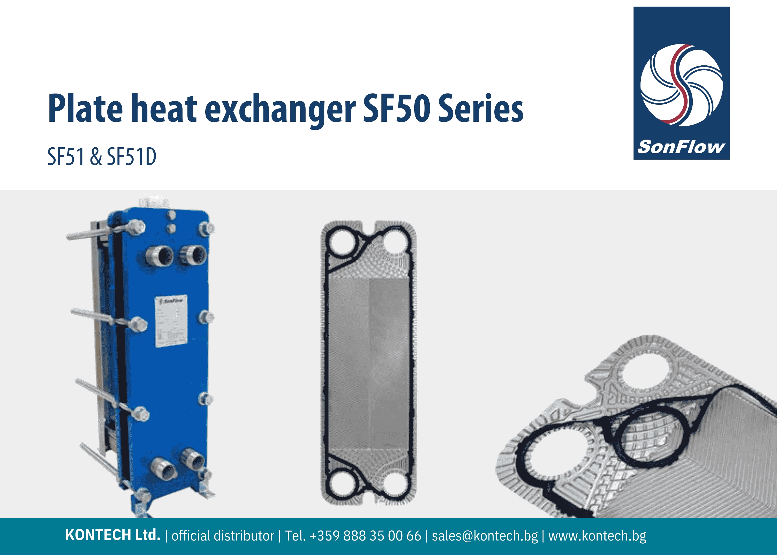SonFlow SF51 heat exchanger, SonFlow SF51D heat exchanger