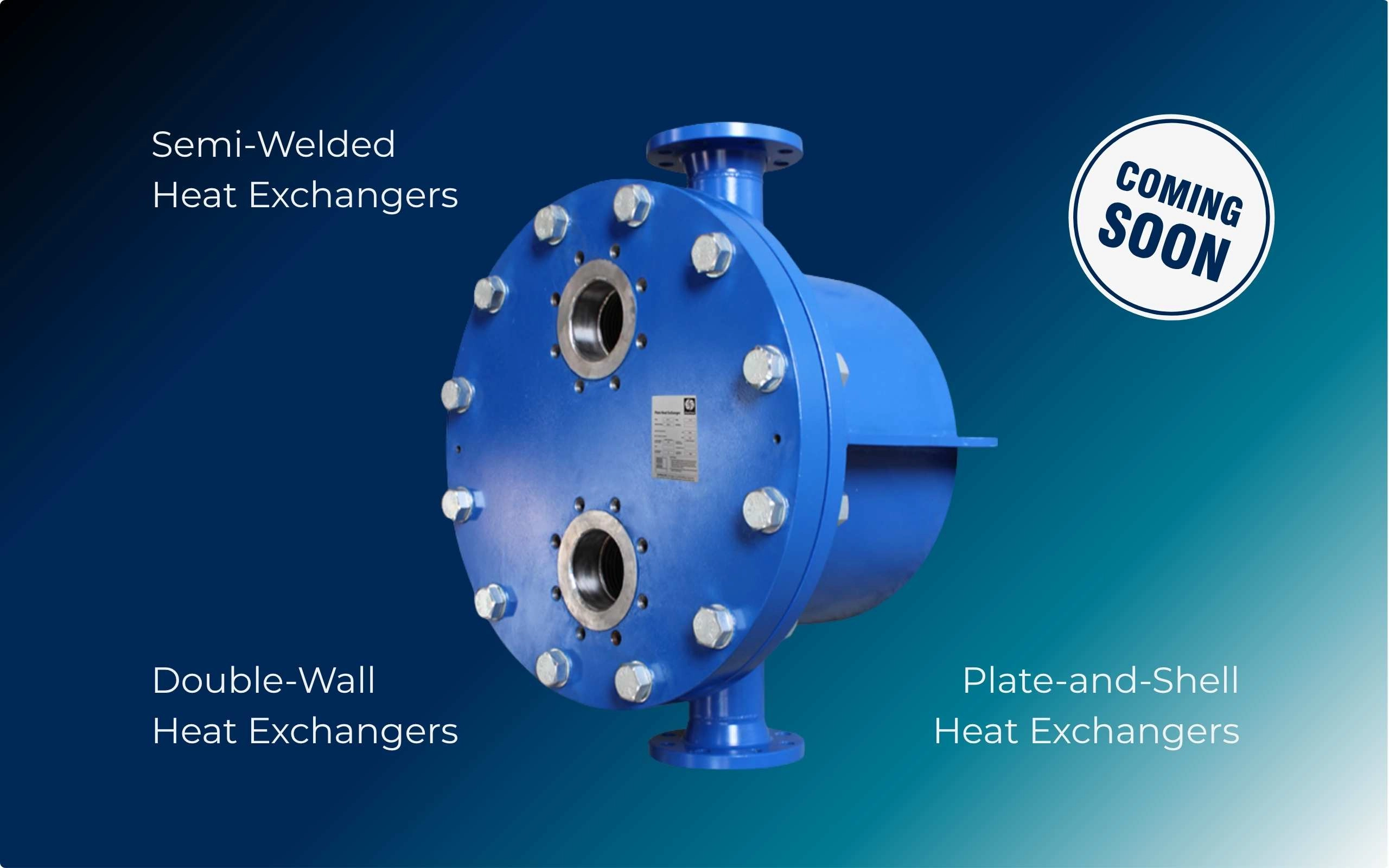 Semi-welded or shell & plate heat exchanger.