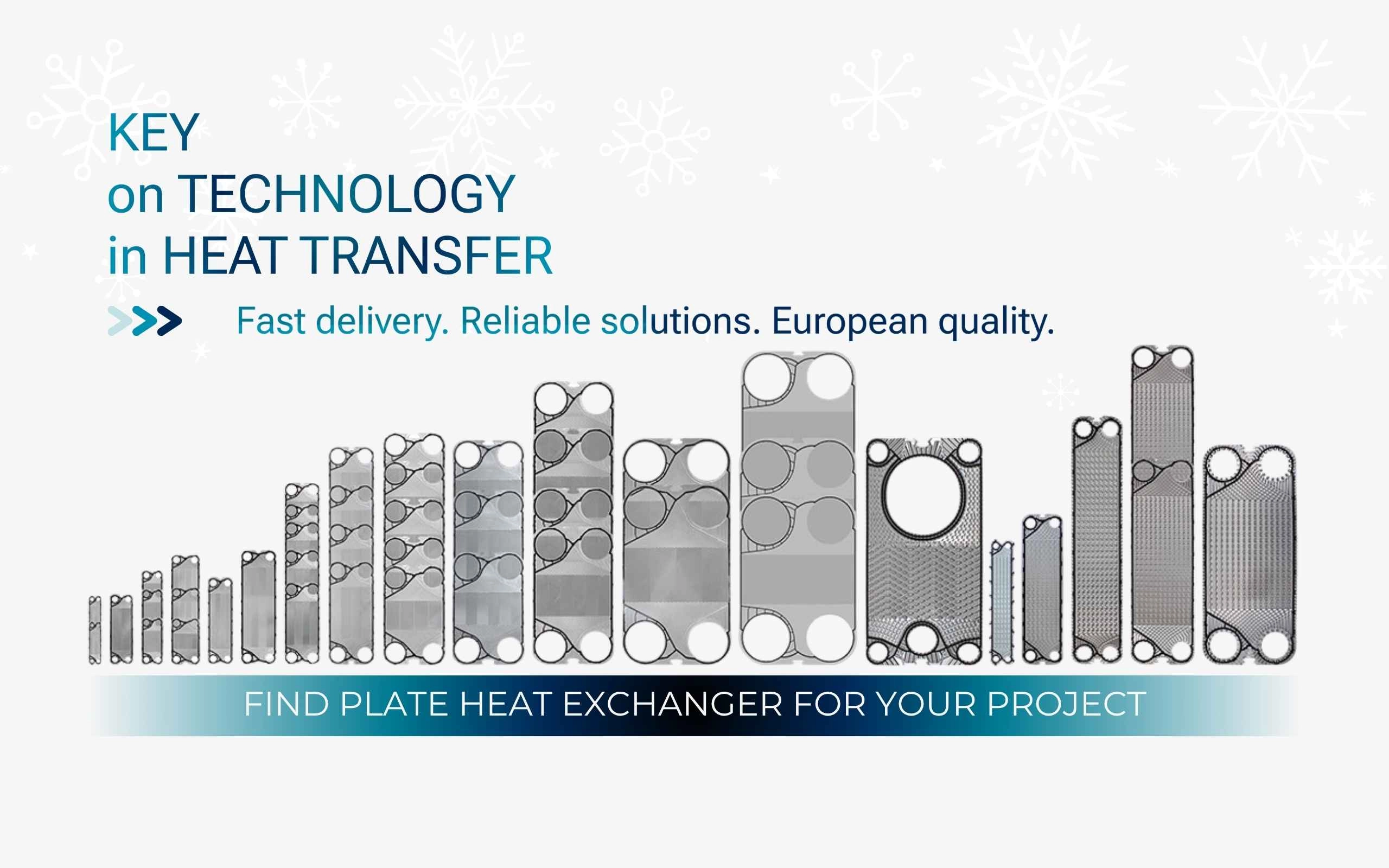 Plate heat exchangers SonFlow — full product range by size and capacity