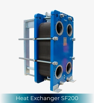 SonFlow SF201 heat exchanger, SonFlow SF202 heat exchanger, SonFlow SF203 heat exchanger, SonFlow SF204 heat exchanger, SonFlow SF205 heat exchanger, SonFlow SF207 heat exchanger