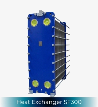 SonFlow SF301 heat exchanger, SonFlow SF302 heat exchanger, SonFlow SF304 heat exchanger and SonFlow SF305 heat exchanger