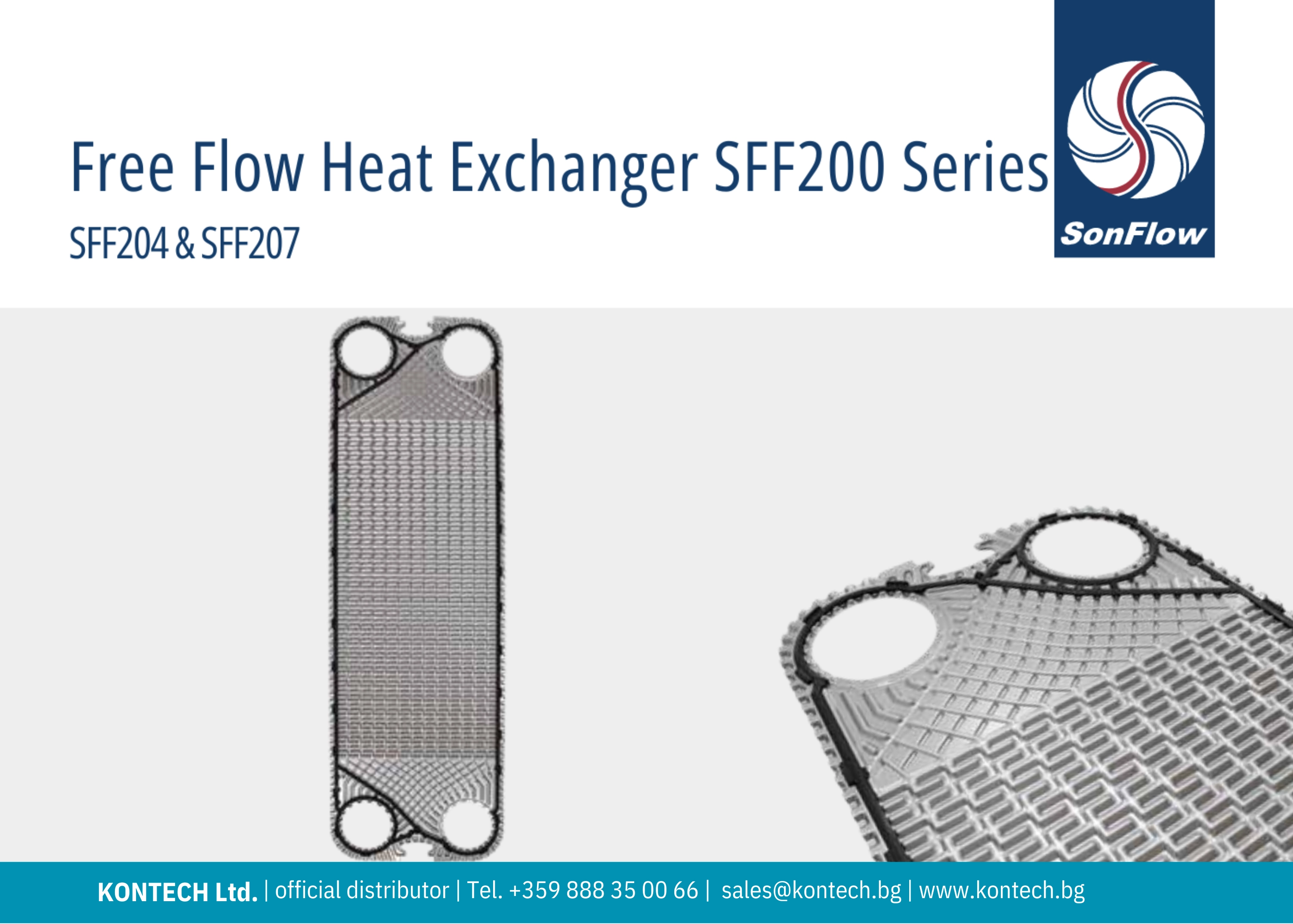 SonFlow SFF204 heat exchanger ,SonFlow SFF207 heat exchanger