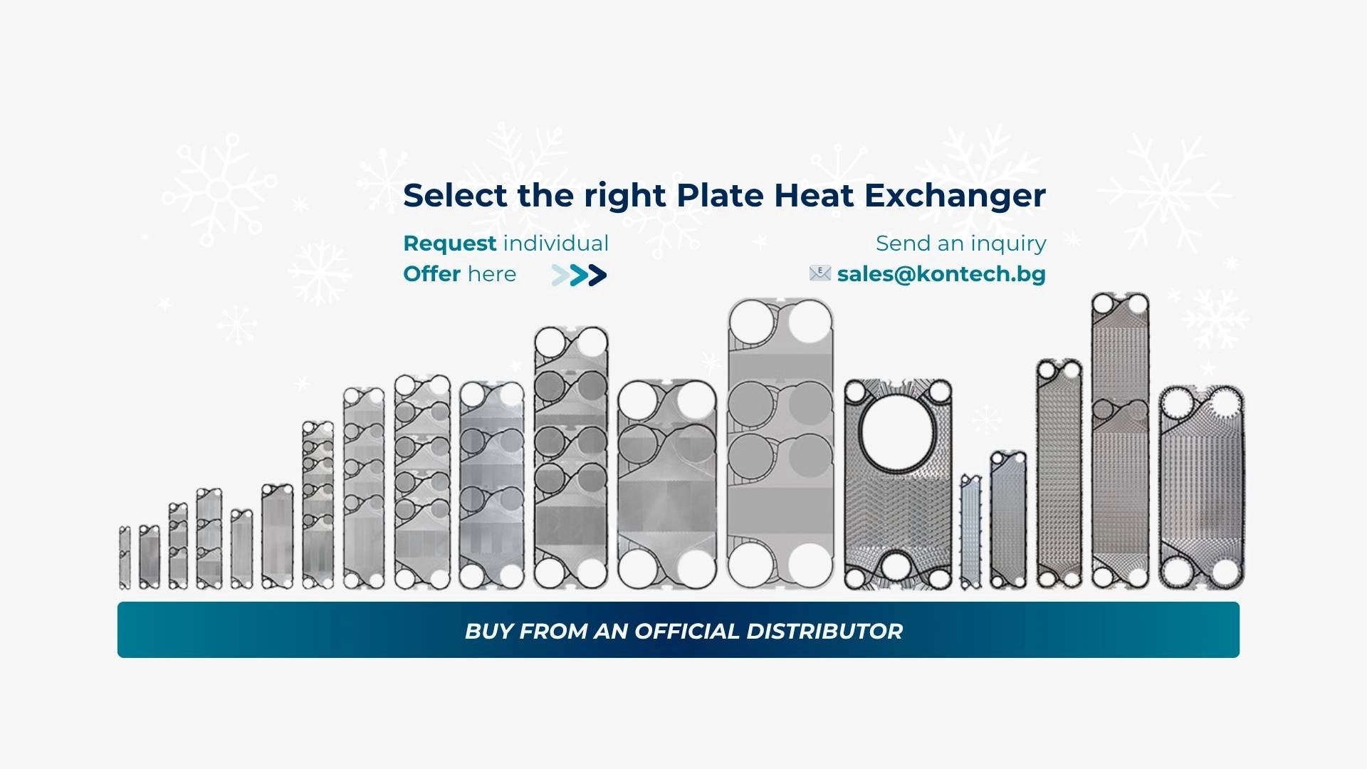 Plate heat exchangers SonFlow — full product range by size and capacity