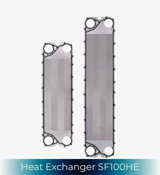 Two differently sized HE plates from the SonFlow SF100HE series 