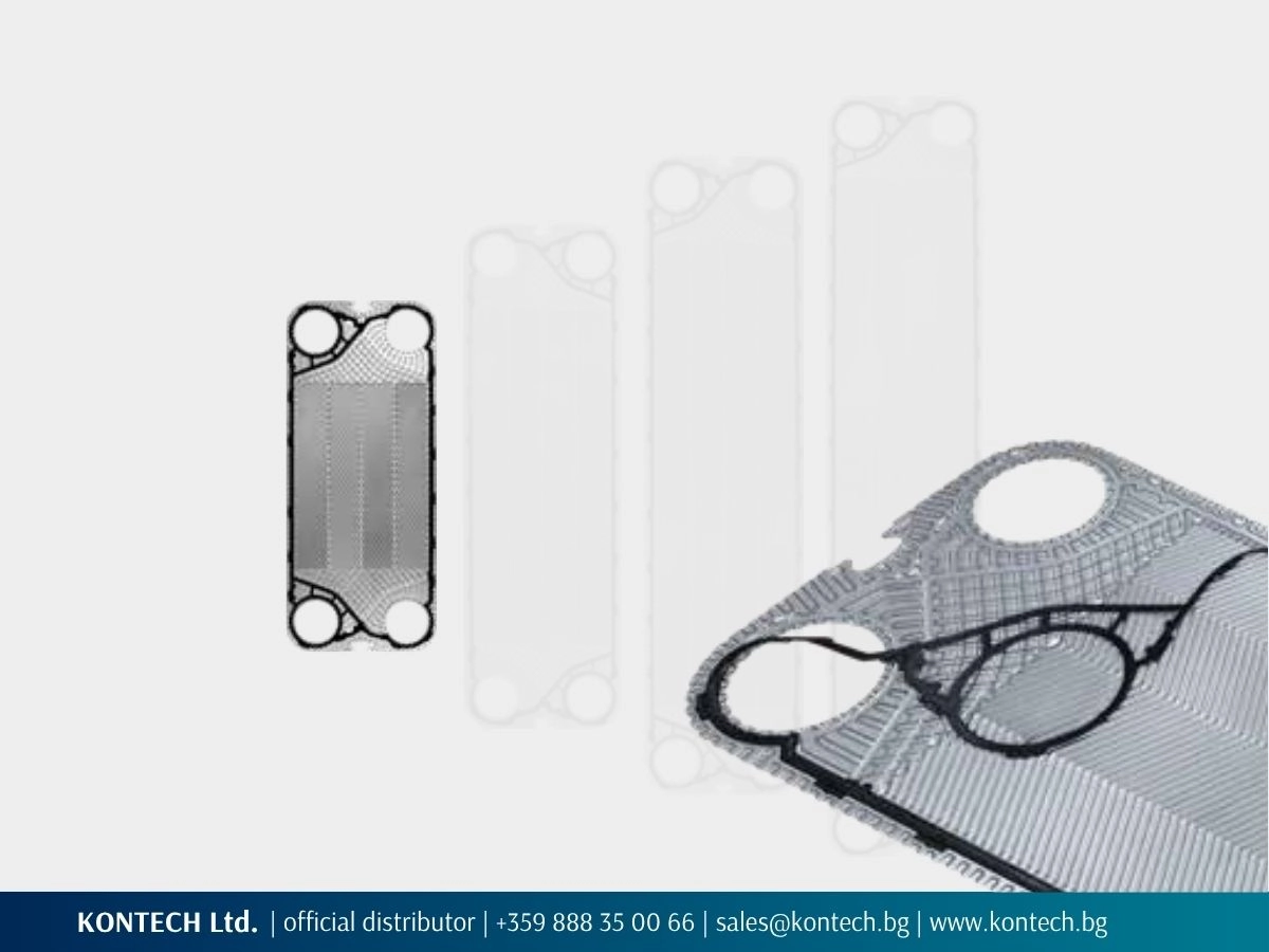 SonFlow SF101D plate with a close-up of the Deep profile and gasket
