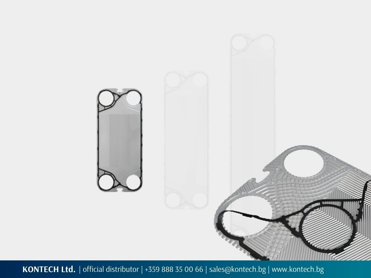 SonFlow SF151D plate with a close-up of the plate profile and gasket