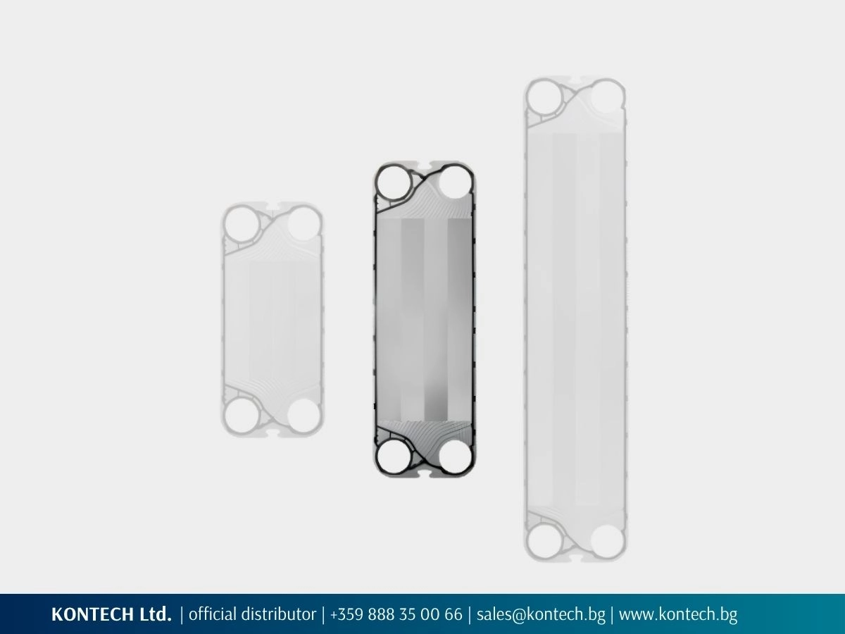 SonFlow SF152 plate with gasket highlighted among SF150 series plates