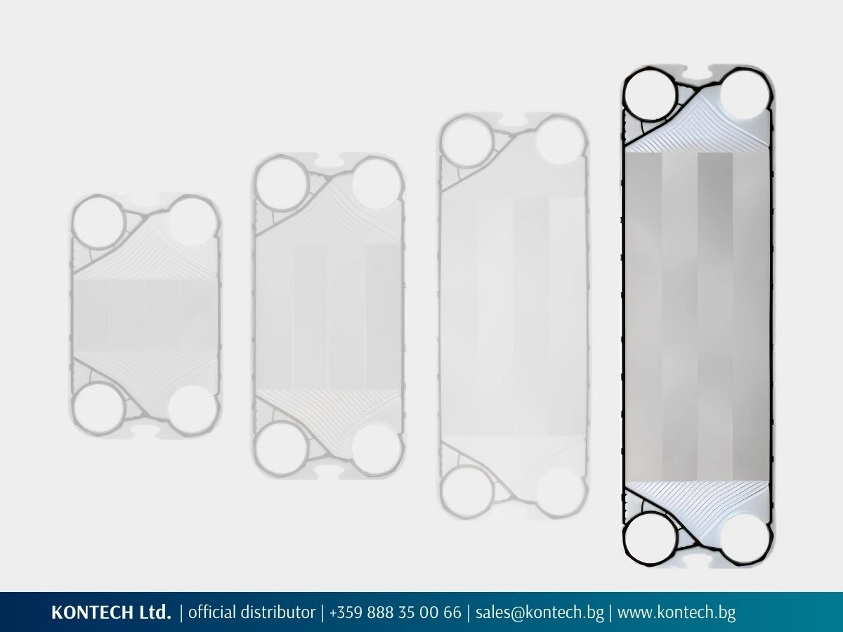SonFlow SF204 plate and gasket highlighted among the four plate heights in the SF200 series.